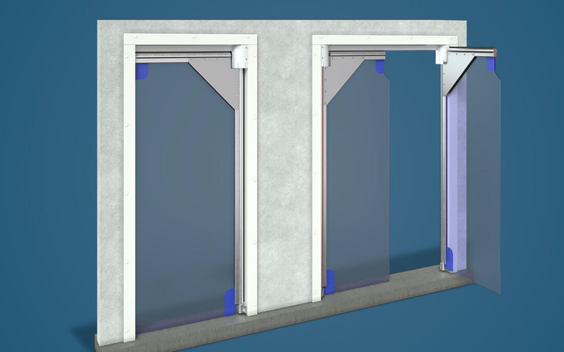 Пленочные маятниковые двери МД (Пл)